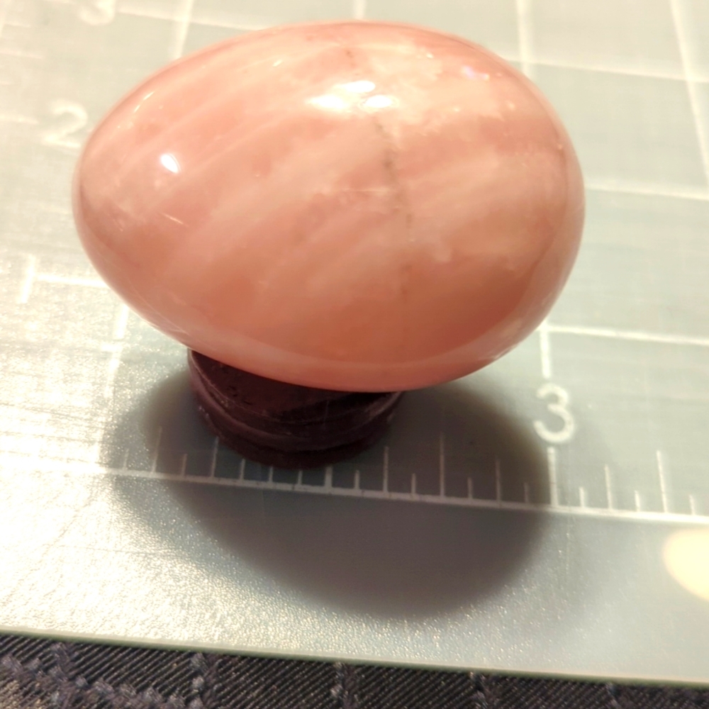Rose Quartz Egg - Picture 3 of 5